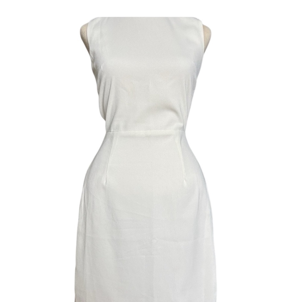 Lulu's Cream Satin Dress - Picture 5 of 6